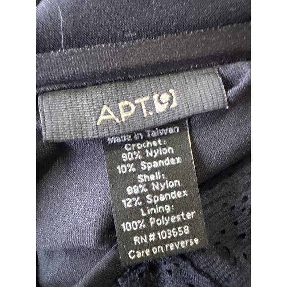 Apt. 9 Black Lace Ruffle Spaghetti Strap Halter Bikini Swim Top – Size M - Picture 5 of 5